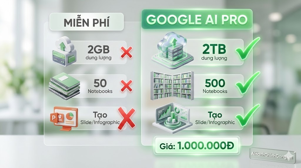 5 cách khai thác sức mạnh Google AI Pro giá 1 triệu đồng để đột phá hiệu suất công vụ năm 2026 2