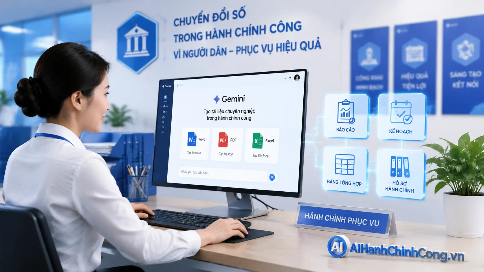 Cách tạo nhanh File Word, PDF, Excel chuẩn tải về ngay trên Gemini AI 2