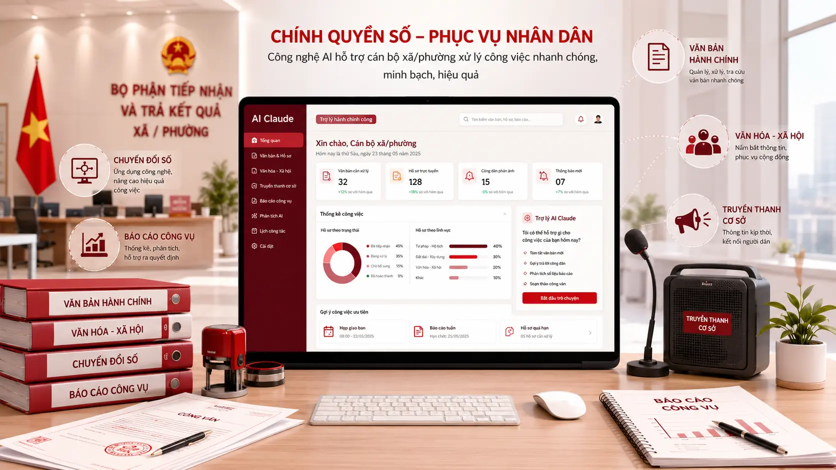 Hướng dẫn khai thác Claude AI cho cán bộ, chuyên viên Phòng Văn hóa - Xã hội cấp xã phường tại Việt Nam chiến lược dùng tối ưu và Bộ 20 Prompt Meta Prompt chuyên nghiệp 2